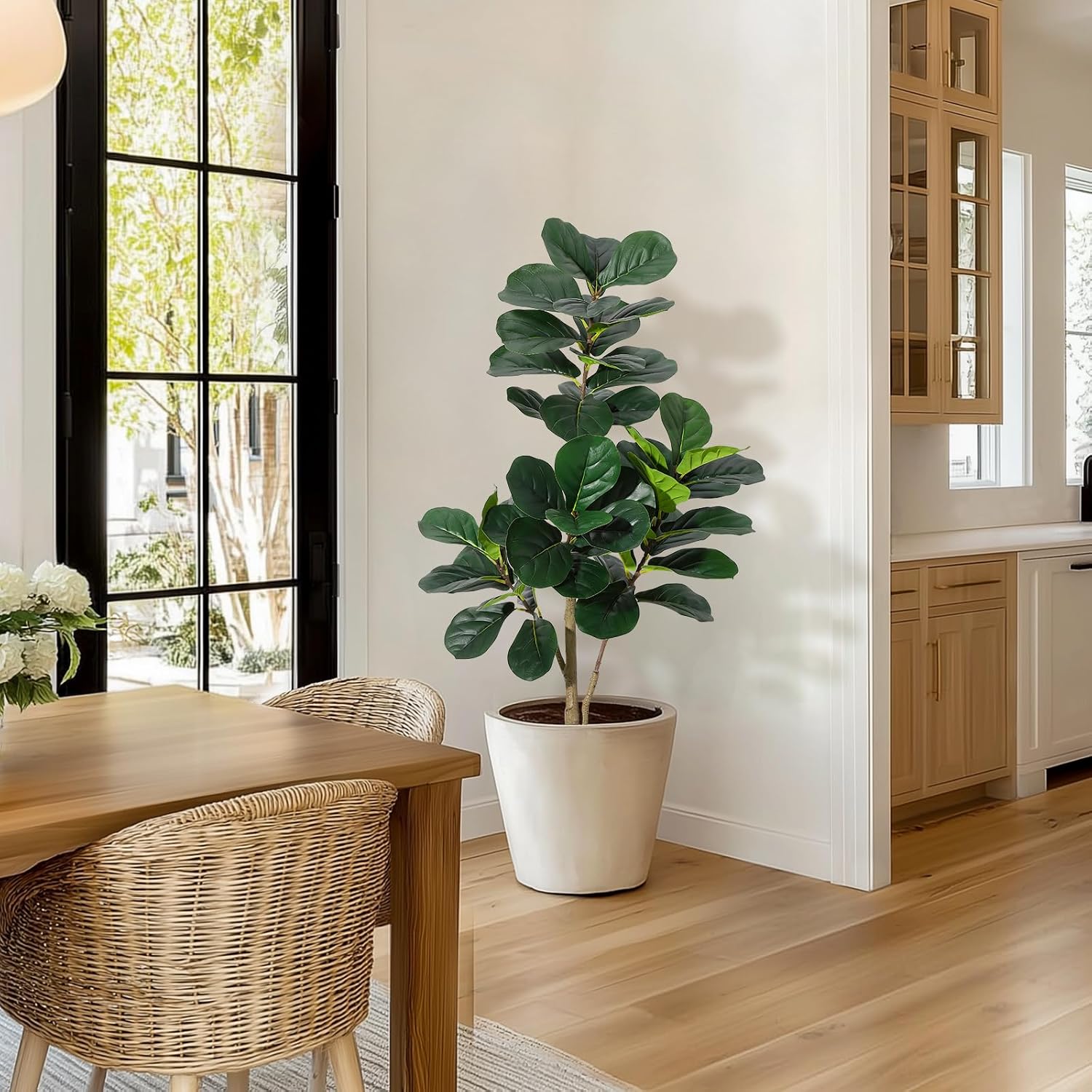 Pohon Fiddle Leaf Fig Buatan - - Ficus Lyrata Tree ulasan dan harga